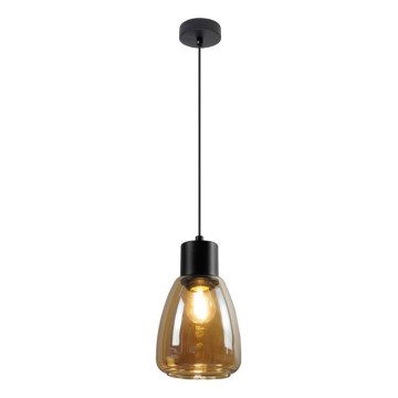 Lestenec na vrvici MOLDO 1xE27/40W/230V črna/dimna bež