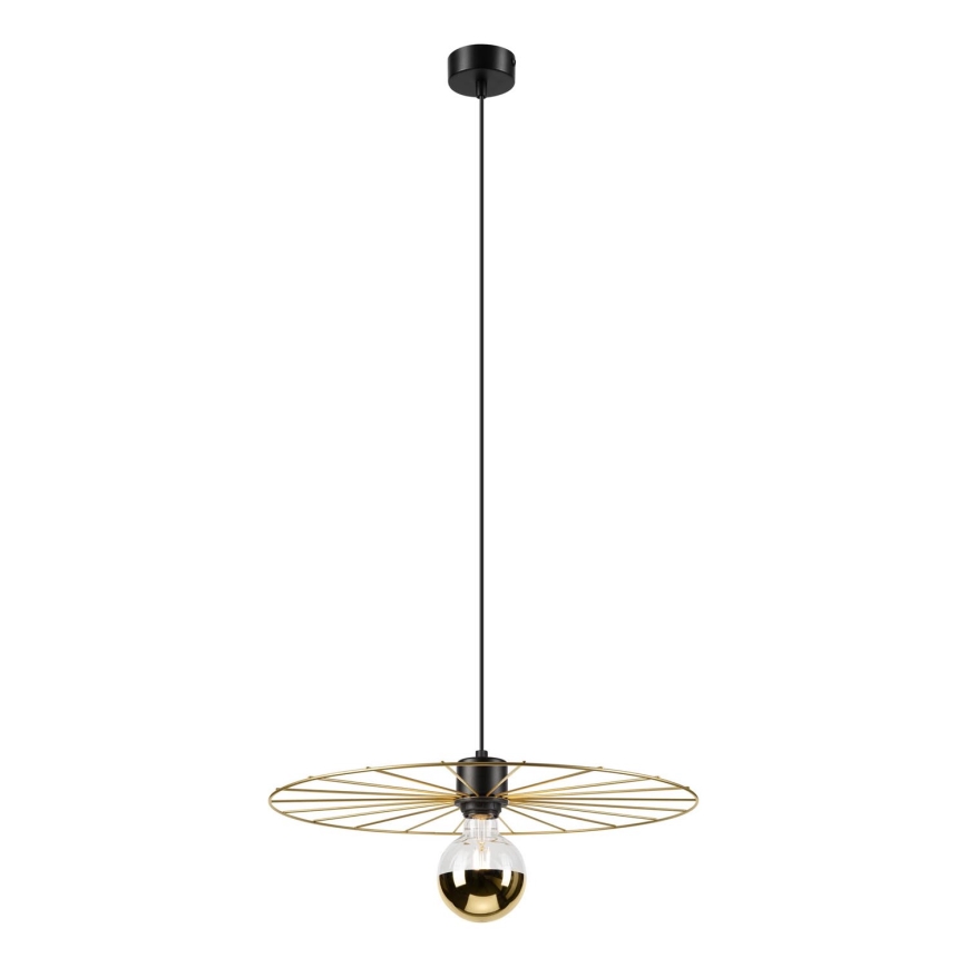 Lestenec na vrvici MONTANA 1xE27/15W/230V pr. 45 cm zlata/črna