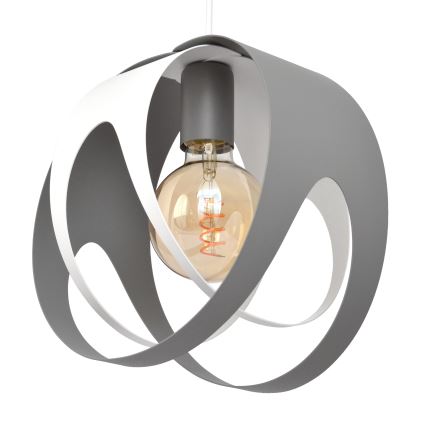 Lestenec na vrvici MOONLIGHT 1xE27/15W/230V sivo
