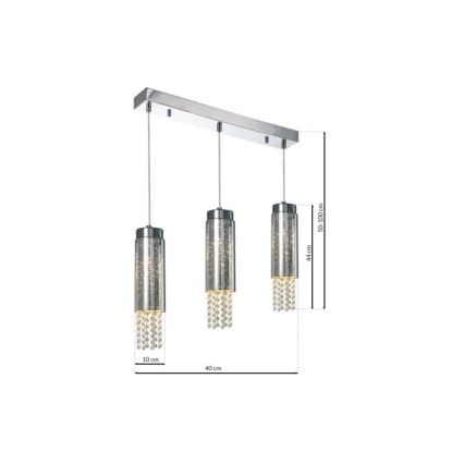 Lestenec na vrvici MOONLIGHT 3xE14/40W/230V