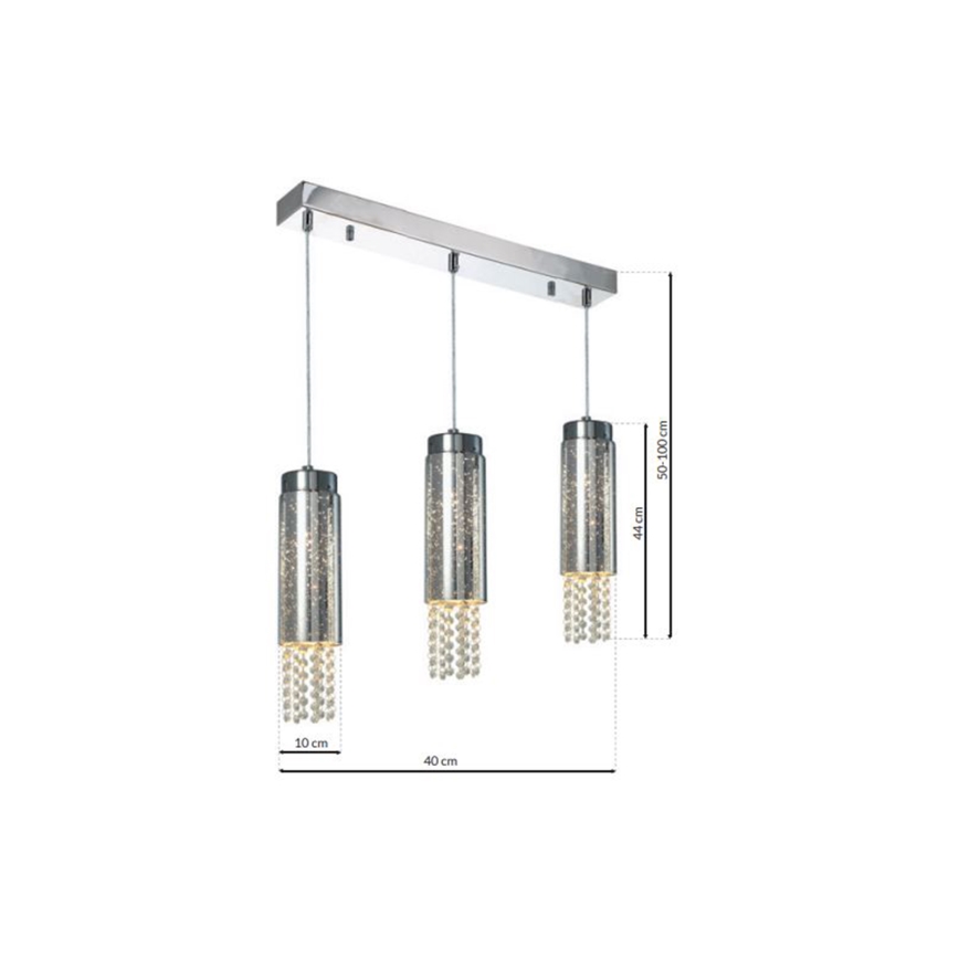 Lestenec na vrvici MOONLIGHT 3xE14/40W/230V