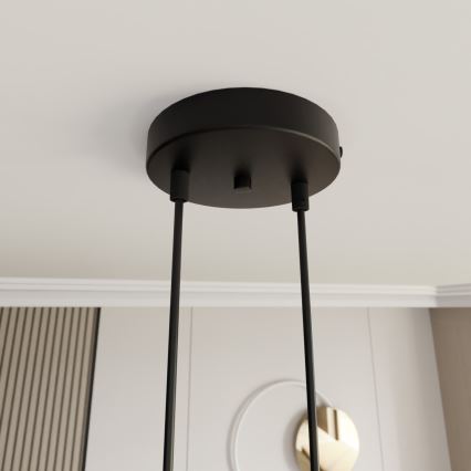 Lestenec na vrvici MOTIF 2xE27/15W/230V bež