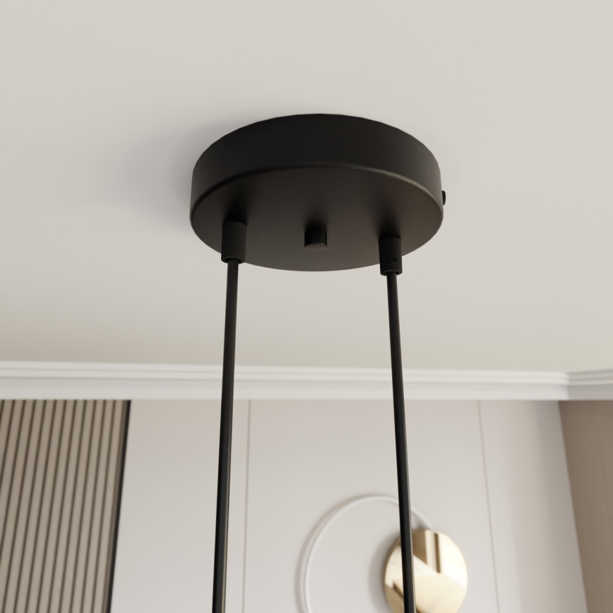 Lestenec na vrvici MOTIF 2xE27/15W/230V bež