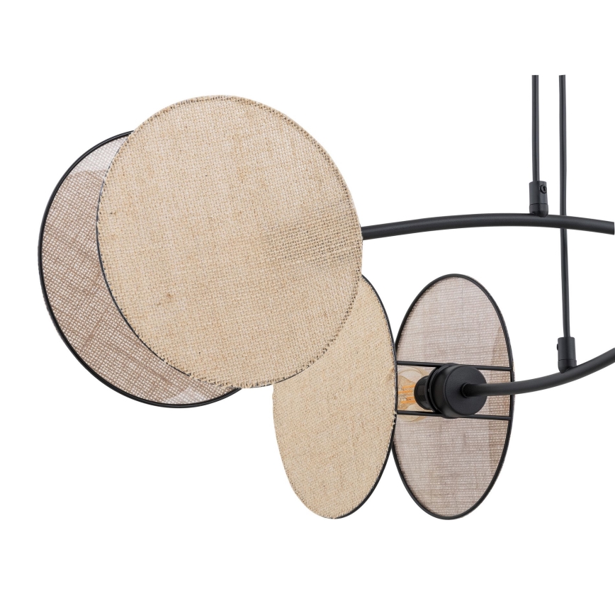 Lestenec na vrvici MOTIF 4xE14/10W/230V bež