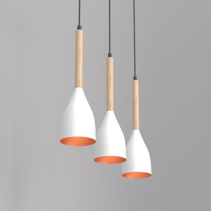 Lestenec na vrvici MUZA 3xE27/60W/230V