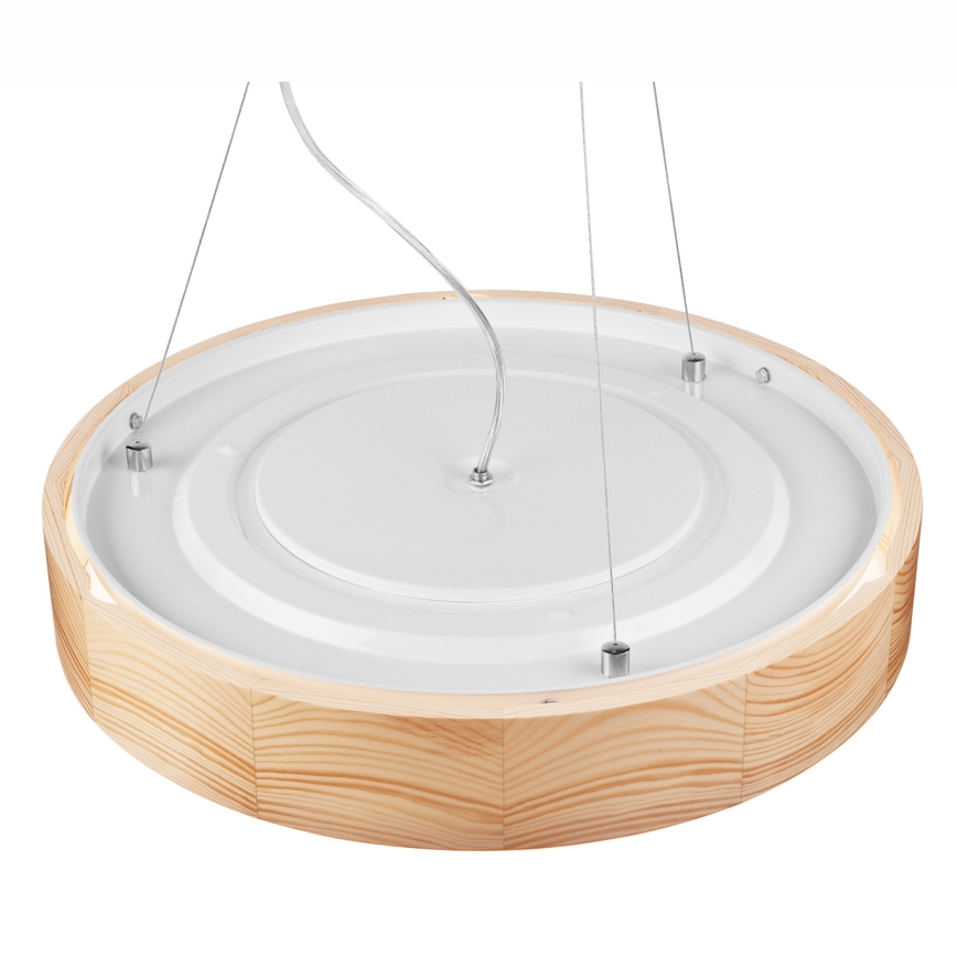 Lestenec na vrvici NATURAL 3xE27/60W/230V ø 47 cm bor