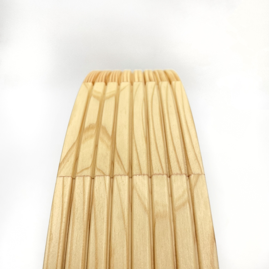 Lestenec na vrvici NATURAL MODERN 3xE27/15W/230V, premer 47,5 cm, iz borovca