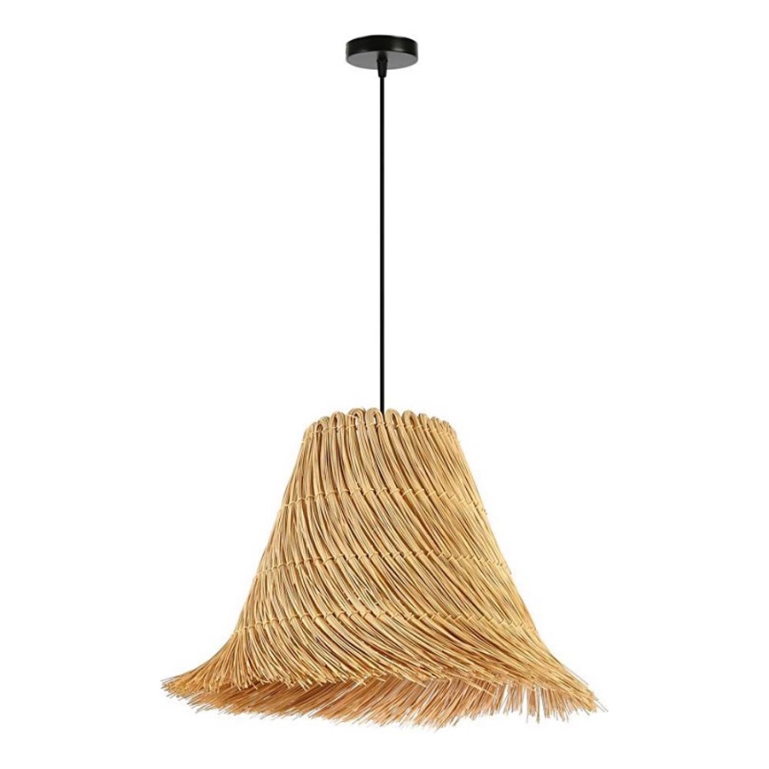 Lestenec na vrvici NATURALEZA 1xE27/40W/230V pr. 45 cm ratan