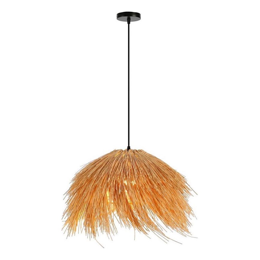 Lestenec na vrvici NATURALEZA 1xE27/40W/230V pr. 55 cm ratan