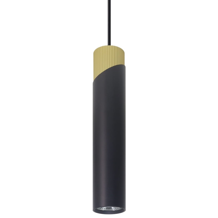 Lestenec na vrvici NEO 1xGU10/8W/230V črna/zlata