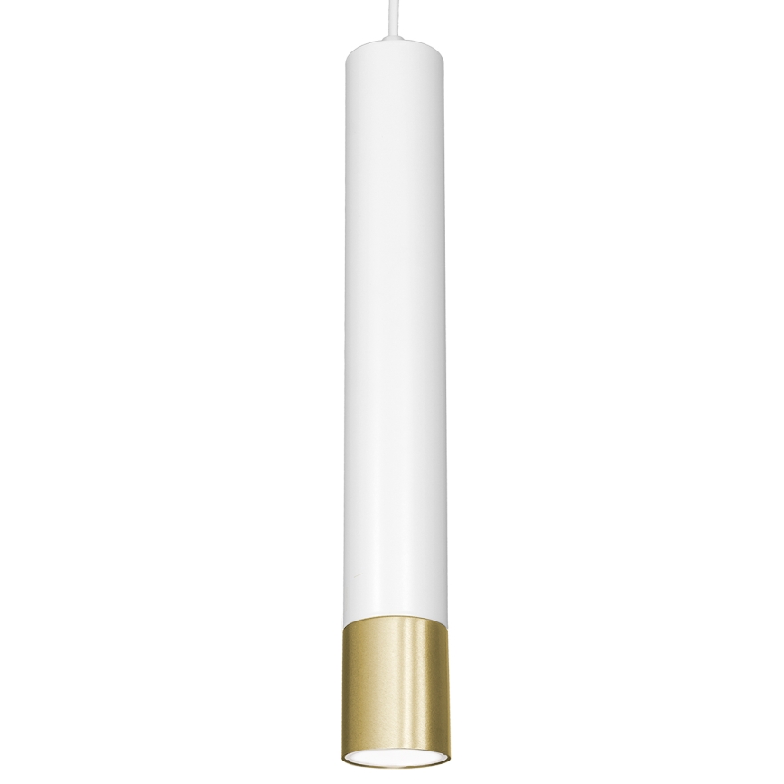 Lestenec na vrvici NEST 3xGU10/8W/230V belo/zlat