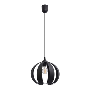 Lestenec na vrvici NEWTON 1xE27/15W/230V črna