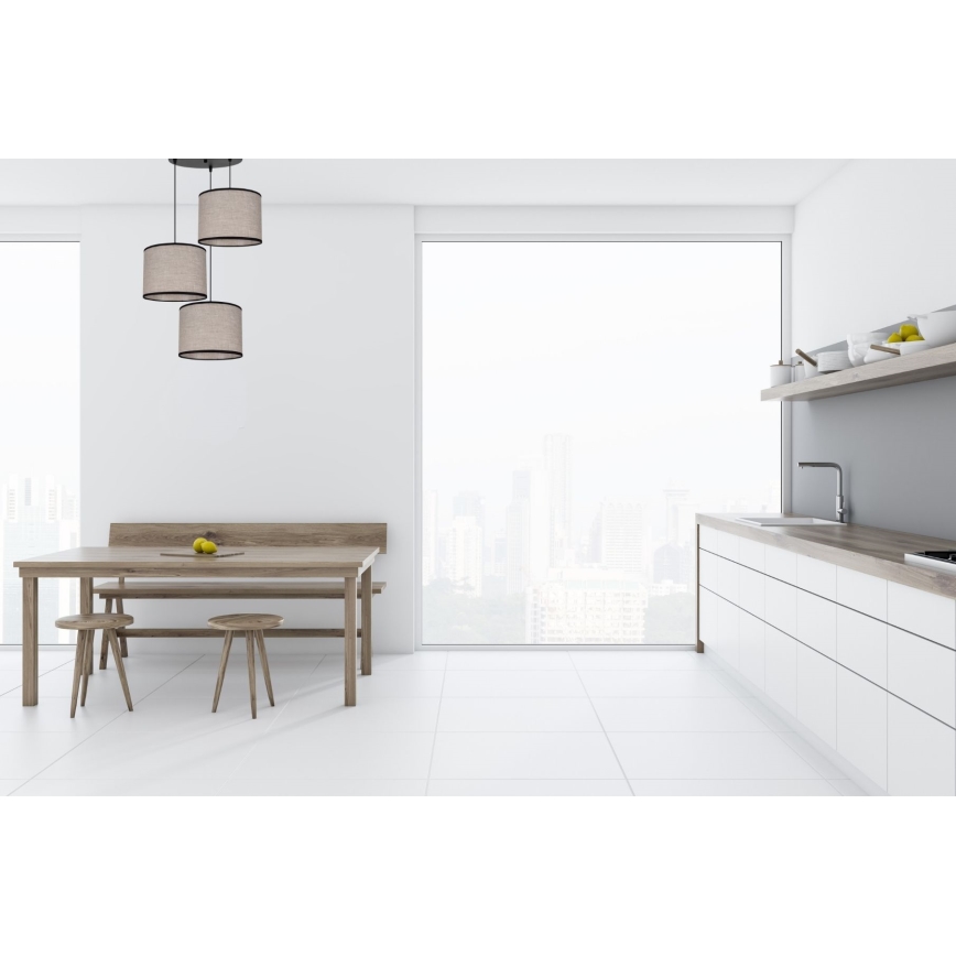 Lestenec na vrvici NEXO 3xE27/60W/230V pr. 45 cm
