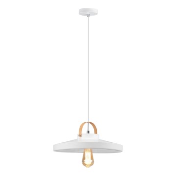 Lestenec na vrvici NEXT 1xE27/60W/230V bela