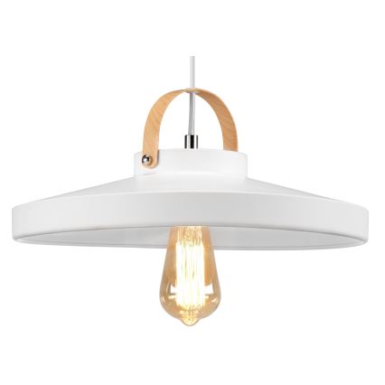 Lestenec na vrvici NEXT 1xE27/60W/230V bela