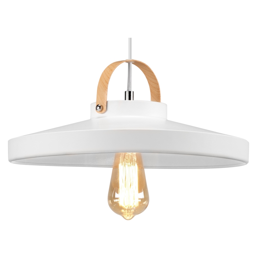 Lestenec na vrvici NEXT 1xE27/60W/230V bela