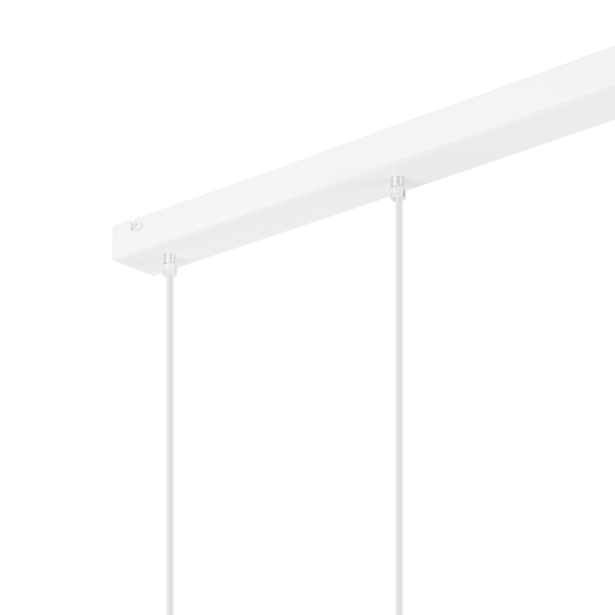 Lestenec na vrvici NICO 3xE27/60W/230V bela/bukev