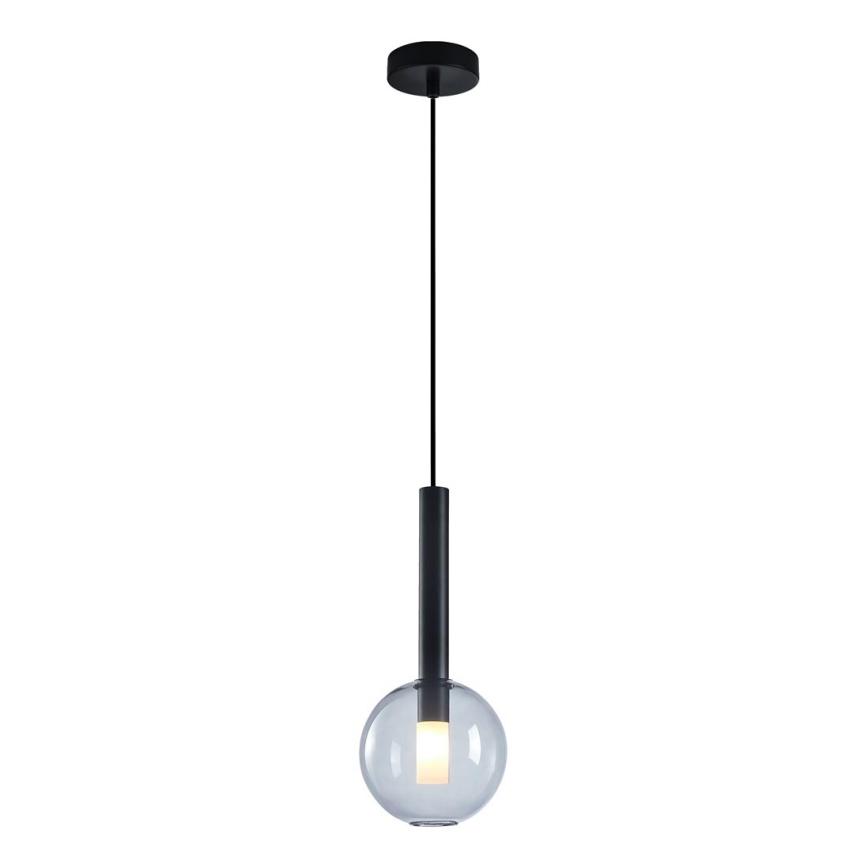 Lestenec na vrvici NIKO 1xG9/9W/230V pr. 15 cm črna