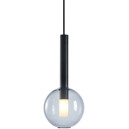 Lestenec na vrvici NIKO 1xG9/9W/230V pr. 15 cm črna