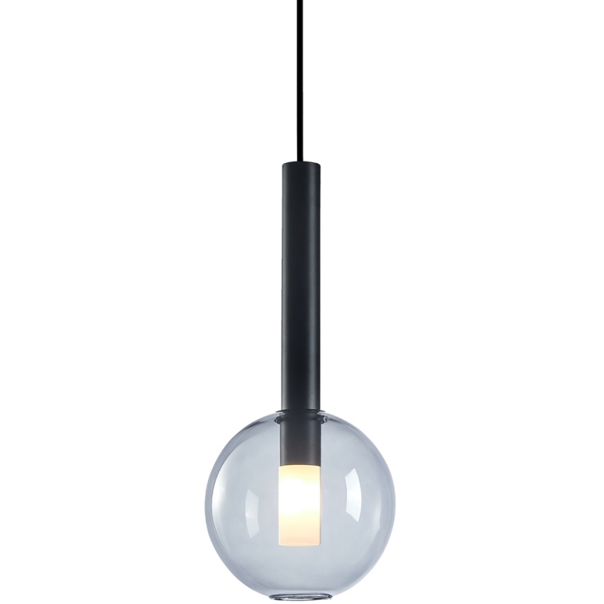 Lestenec na vrvici NIKO 1xG9/9W/230V pr. 15 cm črna