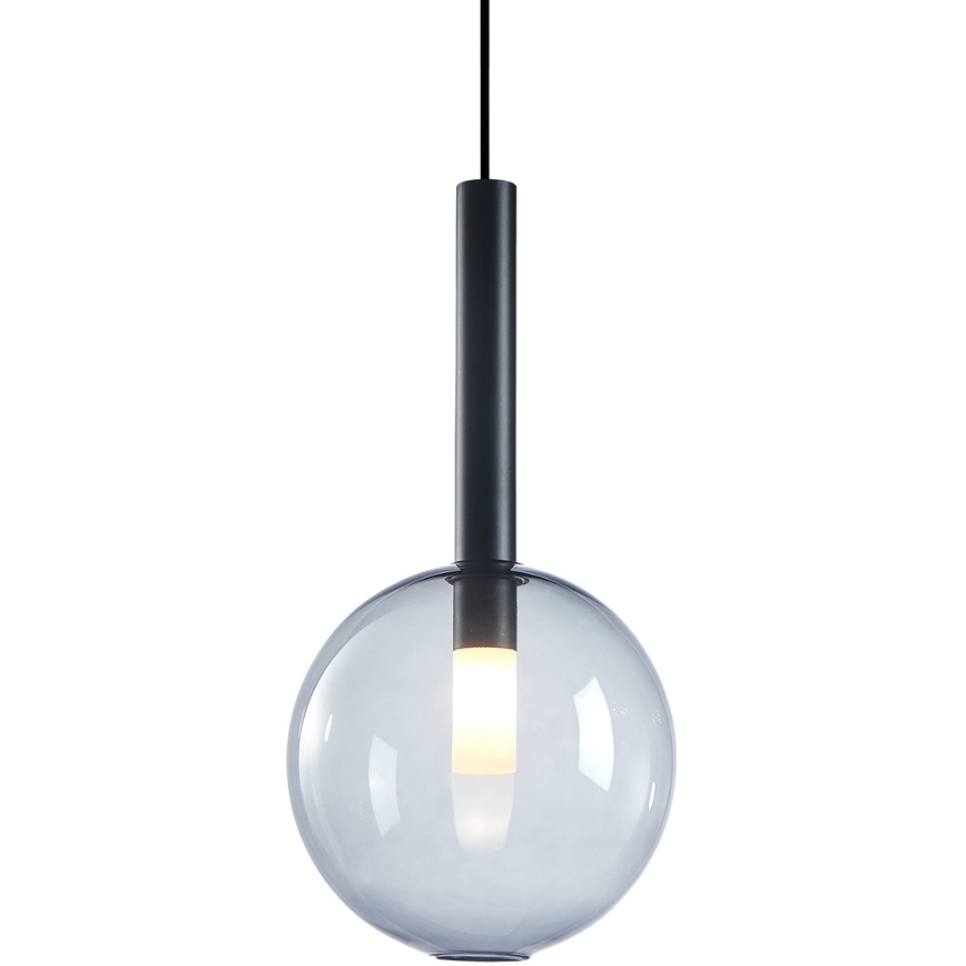 Lestenec na vrvici NIKO 1xG9/9W/230V pr. 20 cm črna