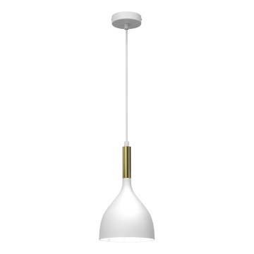 Lestenec na vrvici NOAK 1xE27/15W/230V bela/zlata