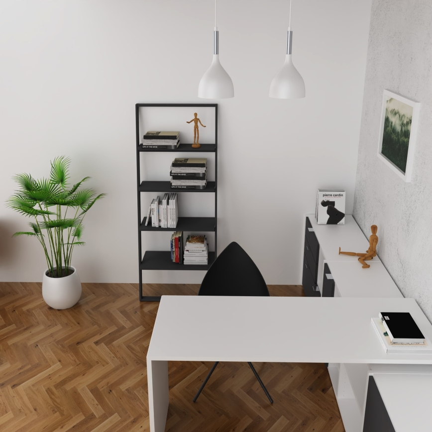 Lestenec na vrvici NOAK 2xE27/15W/230V bela/sijajni krom
