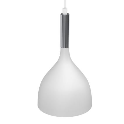 Lestenec na vrvici NOAK 2xE27/15W/230V bela/sijajni krom