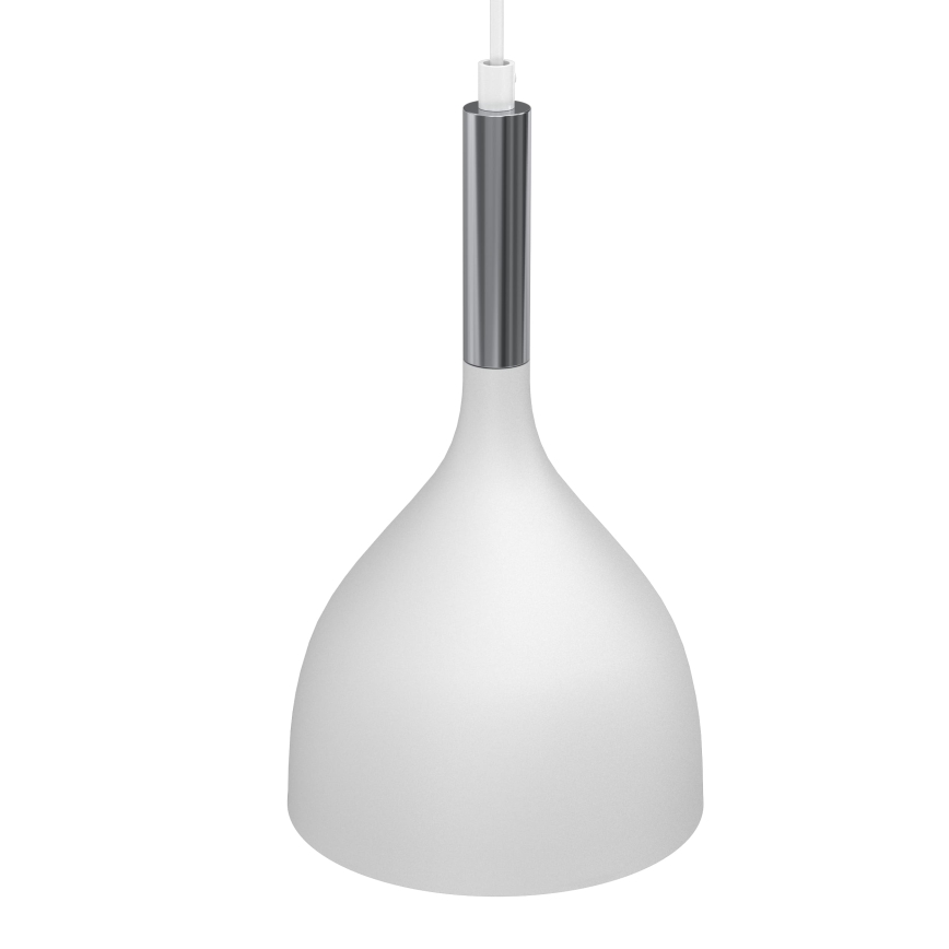Lestenec na vrvici NOAK 2xE27/15W/230V bela/sijajni krom