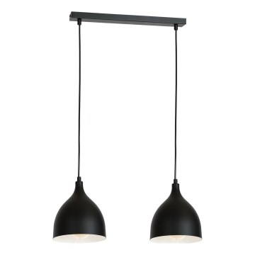 Lestenec na vrvici NOAK 2xE27/15W/230V črna