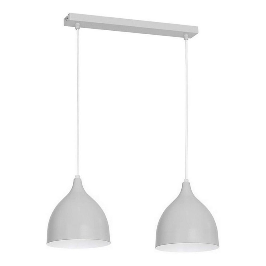 Lestenec na vrvici NOAK 2xE27/15W/230V siva