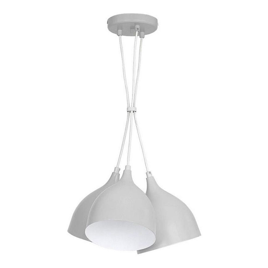 Lestenec na vrvici NOAK 3xE27/15W/230V siva