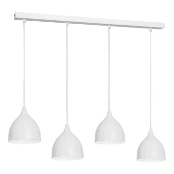 Lestenec na vrvici NOAK 4xE27/15W/230V siva