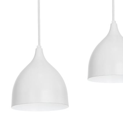 Lestenec na vrvici NOAK 4xE27/15W/230V siva