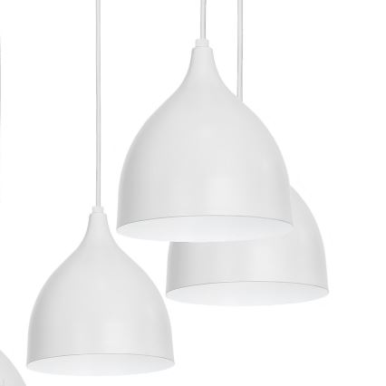 Lestenec na vrvici NOAK 5xE27/15W/230V siva