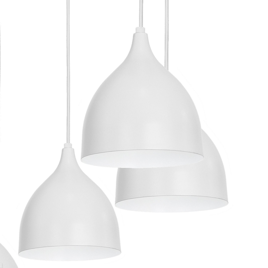 Lestenec na vrvici NOAK 5xE27/15W/230V siva