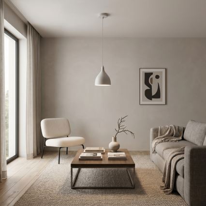 Lestenec na vrvici NOAK CLASSIC 1xE27/15W/230V kremna