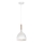 Lestenec na vrvici NOAK WOOD 1xE27/15W/230V bela/bukev