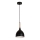 Lestenec na vrvici NOAK WOOD 1xE27/15W/230V črna/bukev