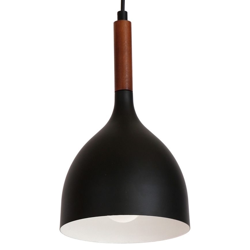 Lestenec na vrvici NOAK WOOD 1xE27/60W/230V