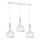 Lestenec na vrvici NOAK WOOD 3xE27/15W/230V bela/bukev