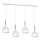 Lestenec na vrvici NOAK WOOD 4xE27/15W/230V bela/bukev