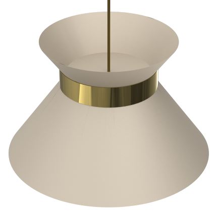 Lestenec na vrvici NORGE 1xE27/15W/230V bež/zlata