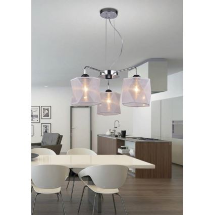 Lestenec na vrvici NOSJA 3xE27/40W/230V