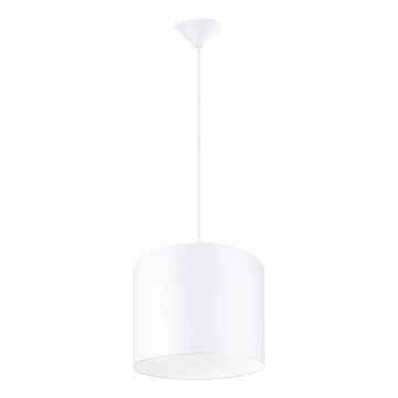 Lestenec na vrvici NOVA 1xE27/15W/230V pr. 30 cm bela