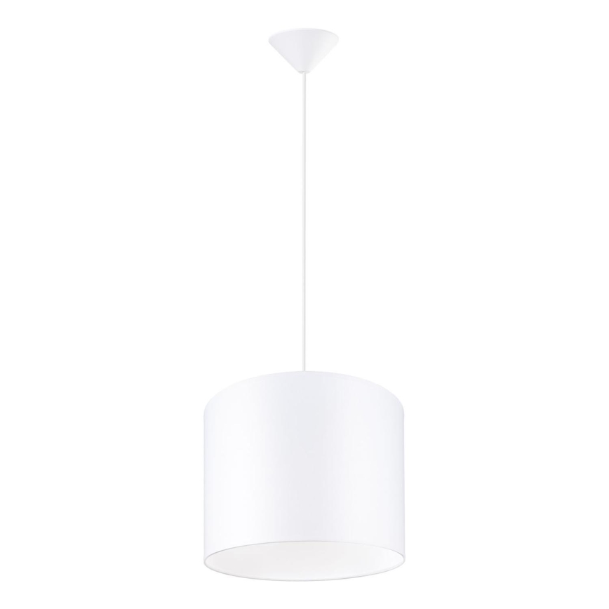 Lestenec na vrvici NOVA 1xE27/15W/230V pr. 30 cm bela