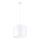 Lestenec na vrvici NOVA 1xE27/15W/230V pr. 30 cm bela