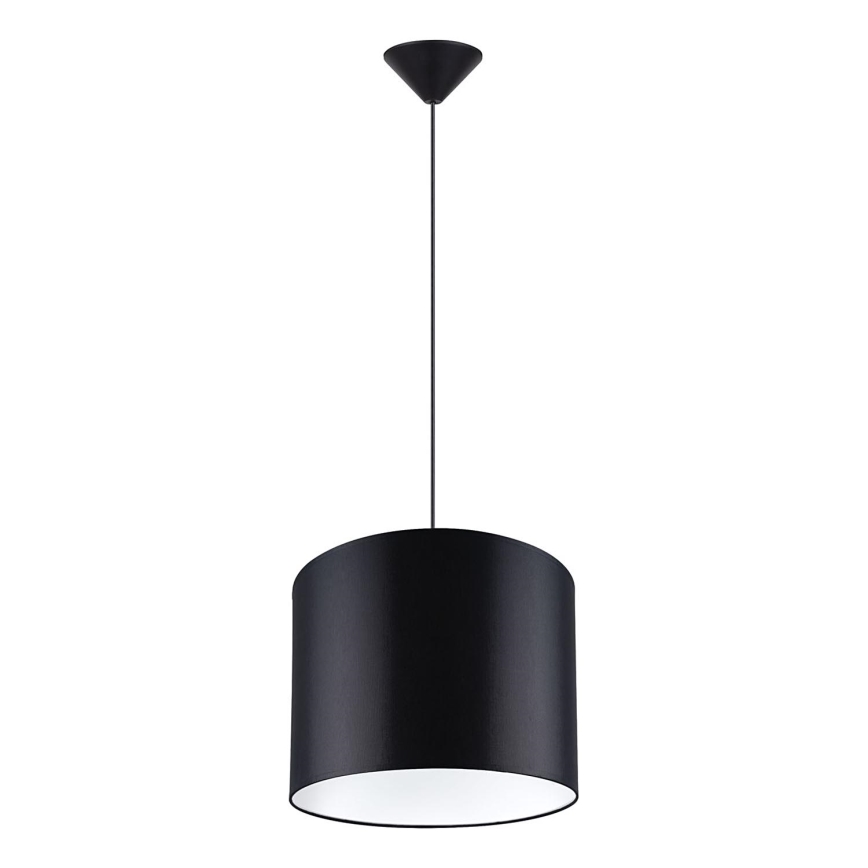 Lestenec na vrvici NOVA 1xE27/15W/230V pr. 30 cm črna