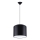 Lestenec na vrvici NOVA 1xE27/15W/230V pr. 30 cm črna