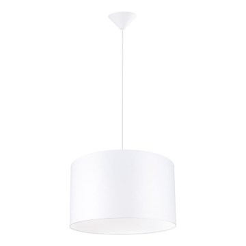 Lestenec na vrvici NOVA 1xE27/15W/230V pr. 40 cm bela